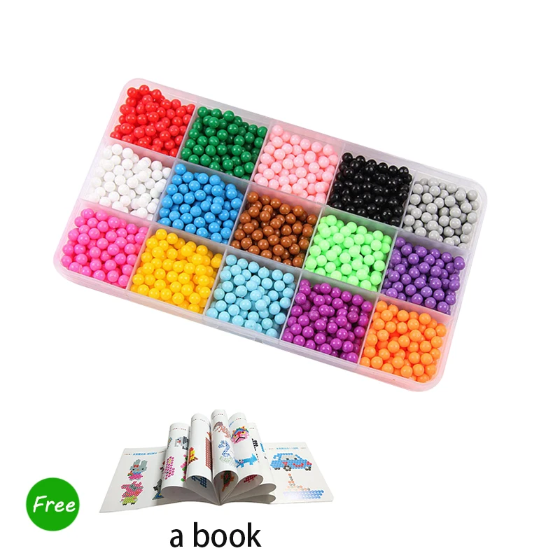 6000 шт. аквабитс aquabeads бусины DIY магические формы для животных ручная работа 3D