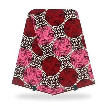 

African Wax Print Fabric High Quality Cotton Material Ankara Fabric Sewing African Ankara Cotton Real Pagne Wax 6yard For Clothe