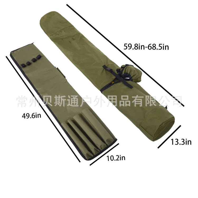 Multi-functional Double Layer Fishing Rod Bag And Further to Rod Bag Thick Wear-Resistant Fishing Bag Europe Carp Fishing