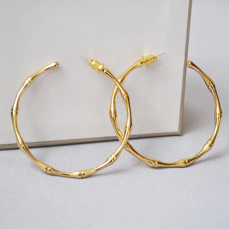 J. hangke, высокое качество, фирменный дизайн, игольчатое ушное кольцо, серьги для женщин, золотые медные серьги, ювелирные изделия - Окраска металла: Gold