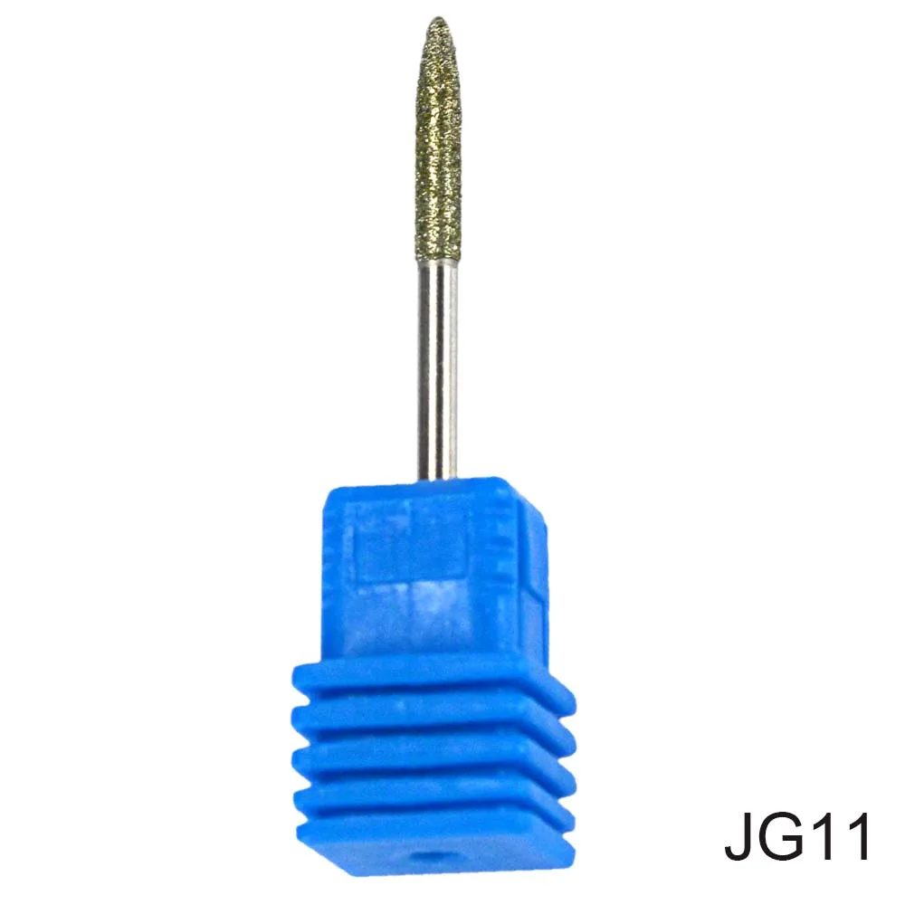 JG11 Diamond сверло 17 Тип 3/32 ''фрезерные Маникюр Cutter для педикюра электрическая машина устройства инструмент для дизайна ногтей Буровое Сверло CHJG01-17 - Цвет: JG11