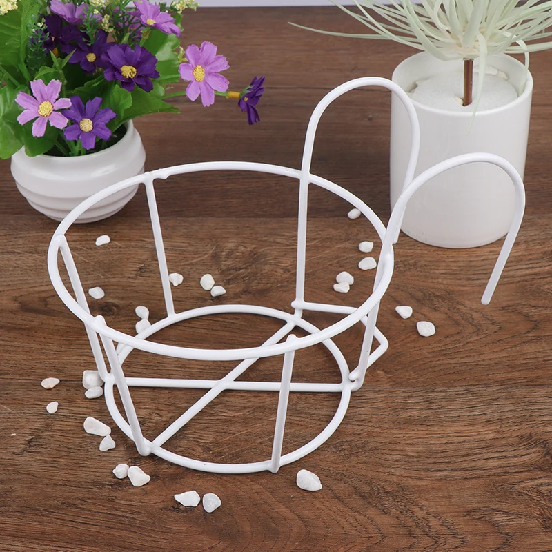 rought Iron Potted Stander Flower Pot Rack Stand basion Display Shelf Garden Plant flower Holder Balcony Round Home Decor | Дом и сад