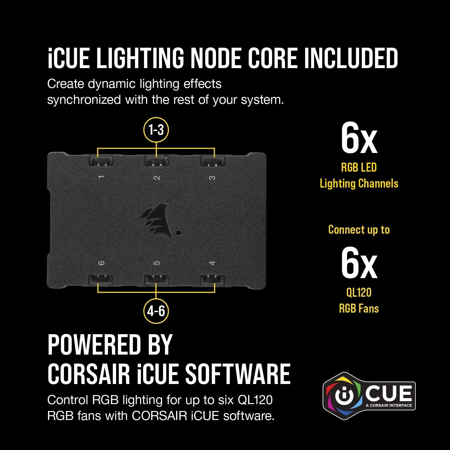 Corsair Fan QL серия Ql120 RGB 120 мм светодиодный вентилятор черный/белый цвет новый