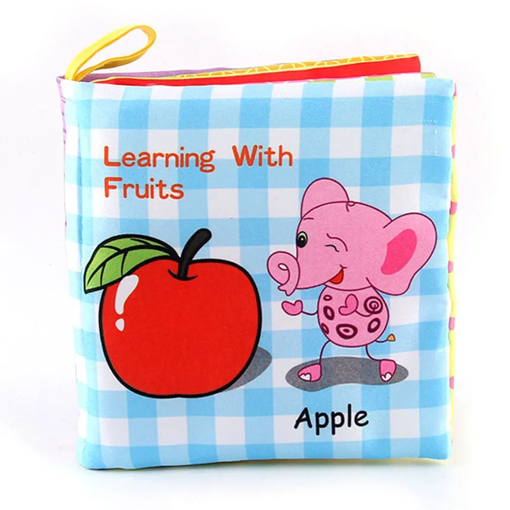 

Baby Learning Education Animal Embroidery Soft Cloth Book Animal Fabrics Cognitive Books Baby Kids Early Learning Cloth Books