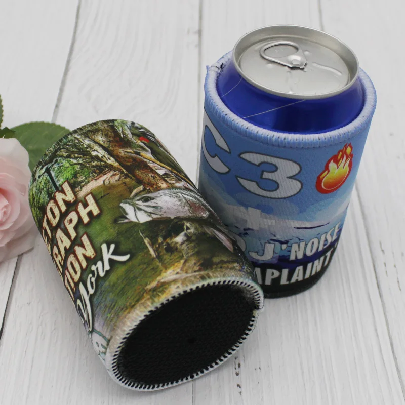 200 шт неопреновый напечатанный Stubby кулер с удивительным дизайном Stubbie для бизнеса держатель банки пива свадебный подарок заказной кулер