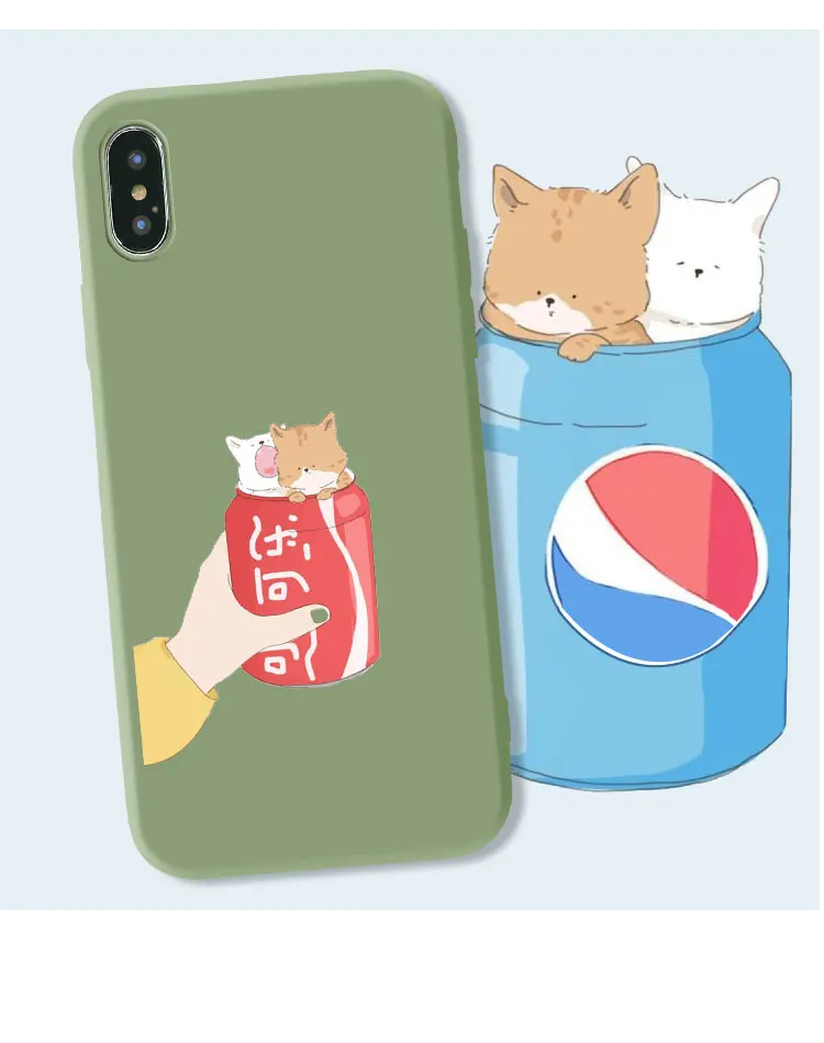 Милый мультяшный милый корги чехол для телефона iPhone X XR 6 6s plus милый защитный чехол для телефона iPhone Xs Max 7 8 plus