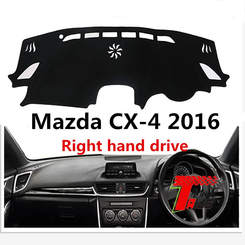 Taijs чехол для приборной панели автомобиля с правым приводом для Mazda CX-4 без HUD для здоровья продуктивный удобный дизайн из полиэстера