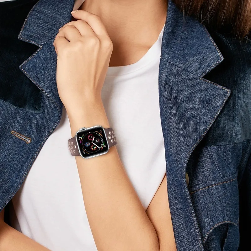 Ремешок для apple watch Группа apple watch группа 4 3 iwatch 42 мм 38 44 40 pulseira браслет Ремешки для умных часов интимные аксессуары петли