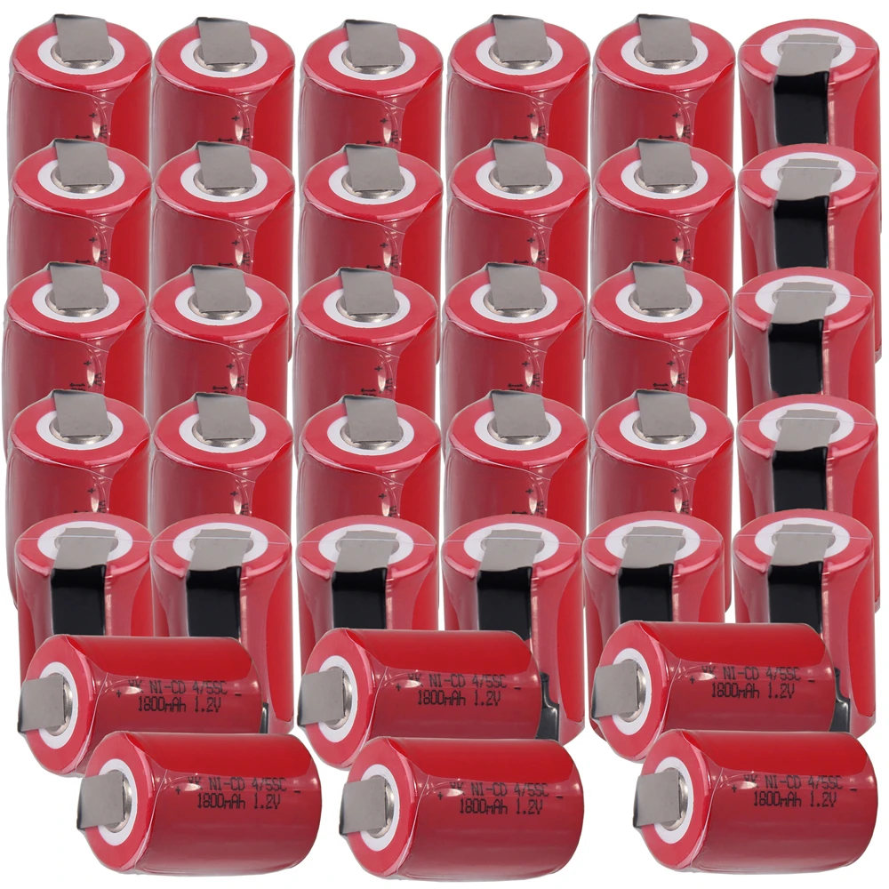 yeckpowo 36 pcs 4/5SC batteries power tools battery SUBC rechargeable batterie 1800mah nicd 1.2v color random | Электроника