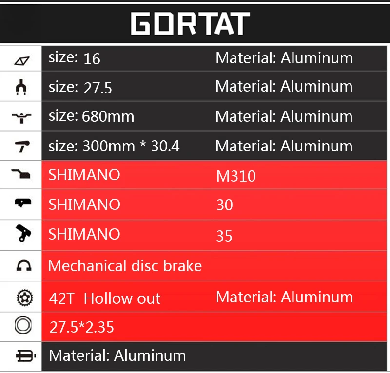 GORTAT Bicycle aluminum Mountain bike 27.5 Fat bike 24 Speed 3 cutter wheels bicycles the road bikes mtb Dual disc brakes