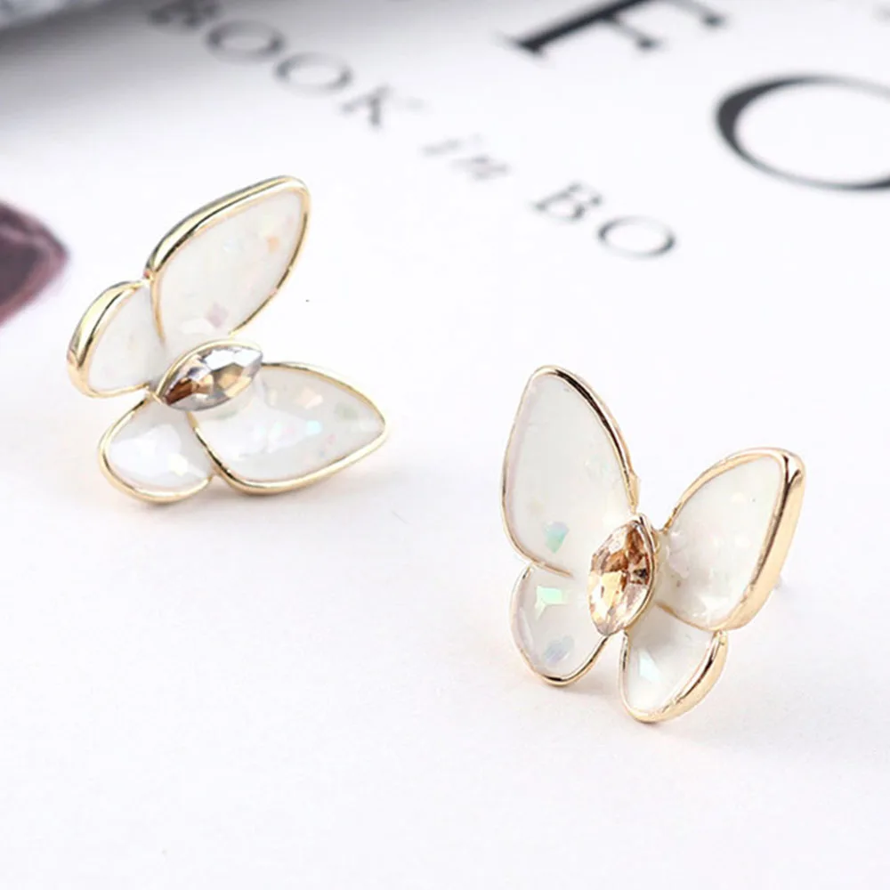 

2020 Promotion Copper Casual/sporty Bowknot Women Brinco Aros S925 New Butterfly Earrings For Crystal