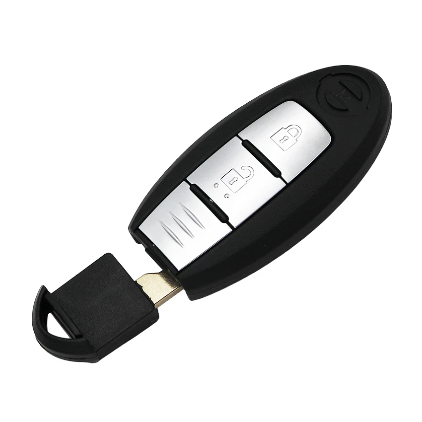 2 кнопки умный дистанционный ключ FSK433MHz с чипом PCF7952LTT для Nissan Versa с ключом вставки