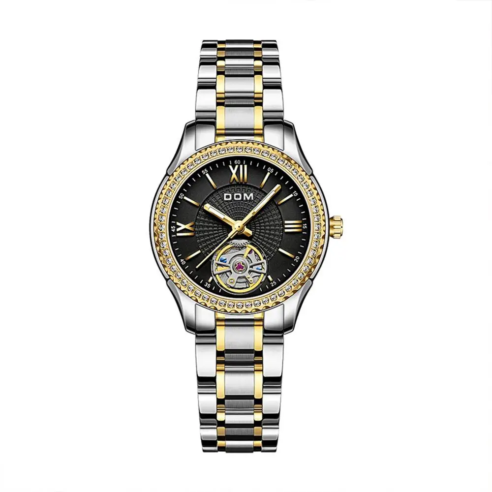

DOM automatic mechanical watch female watch business couple watch men's watch stainless steel luminous sports waterproof