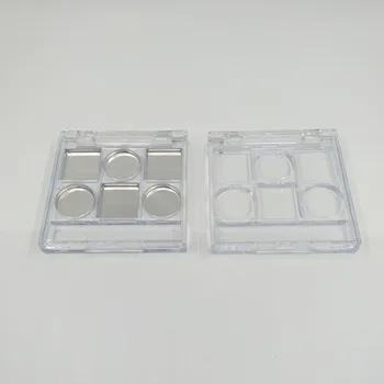 

Empty clear Eyeshadow case DIY lip gloss Box Make up Pallete Refillable case with aluminum pan 50pcs
