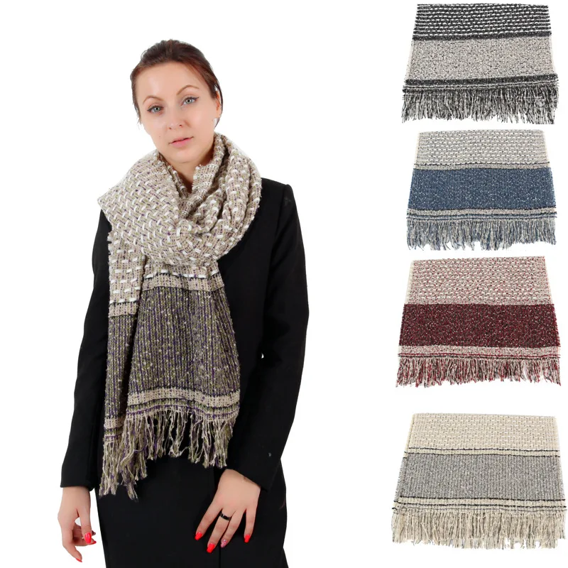 

Winter Loop Yarn Warm Scarf Low Price Scarf Shawl Versatile Lines Students Couples Warming Scarf New Style
