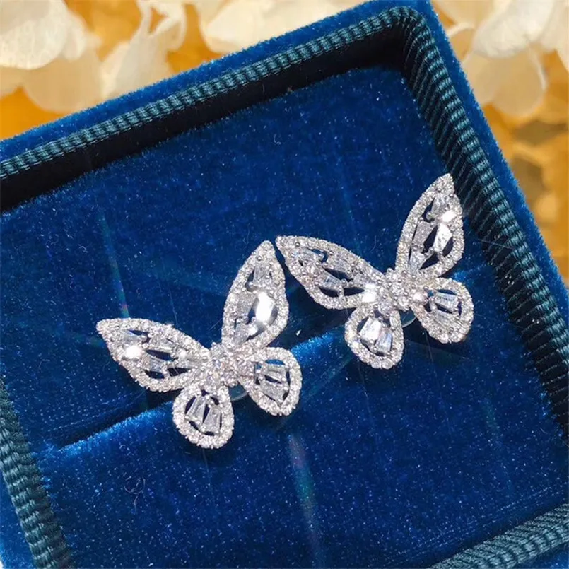emma accessory イヤリング butterfly crystal emma accessory イヤリング butterfly crystal Zirconia