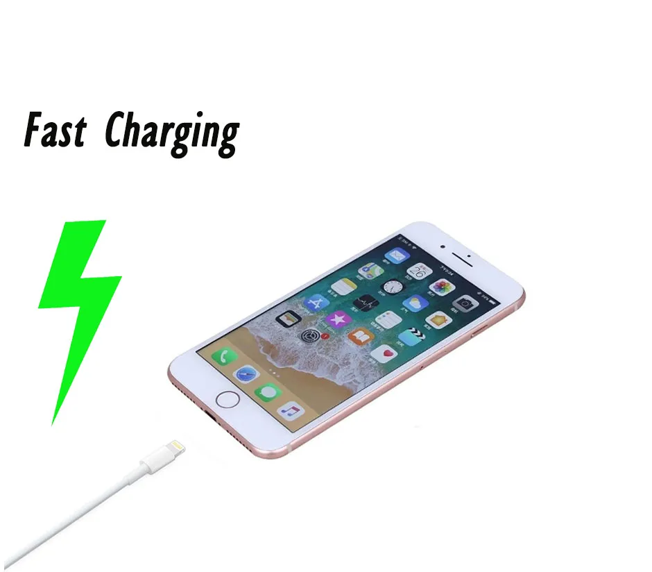 Iphone iPad USB кабели 1 м для iphone 5/6/7/8/x/max/11/11Pro iPad Быстрая зарядка