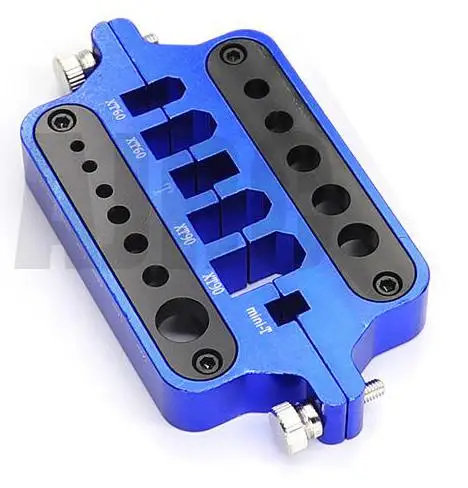 RC معدن صغير أحمر أداة لحام حامل نموذج سيارة الطائ...