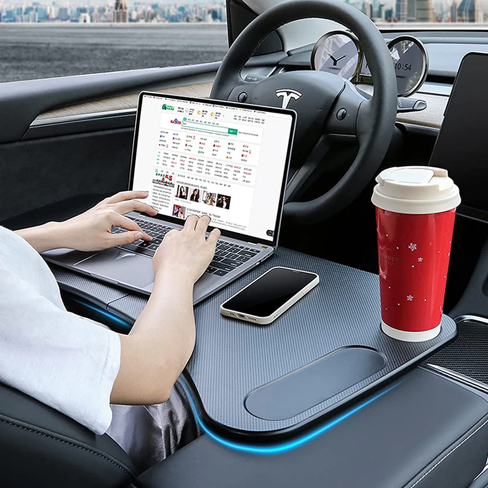 Für Tesla Modell 3 Y Auto Tisch Tablett Schreibtisch Auto Lenkrad Laptop  Fach Tragbare Auto Tisch Tablett Auto zubehör - AliExpress