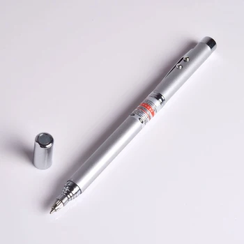 

Torch Lamp +4 In 1 Red Ray Laser Pointer for Work Teaching Training Multifunction Ballpoint Pen+LED Flashlight Light
