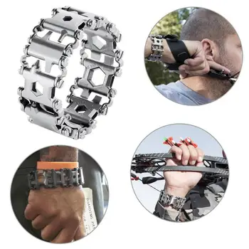 

Outdoor Spliced Bracelet Multifunctional Wearing Screwdriver Tool Hand Chain Field Survival Bracelet