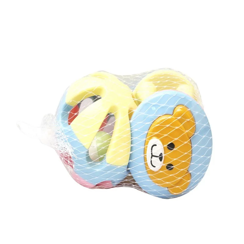 

Hand Ball Rattle Infant Cartoon Bear Educational Fitness Hand Rattle Infants crocs shoes qiu Ball Toys