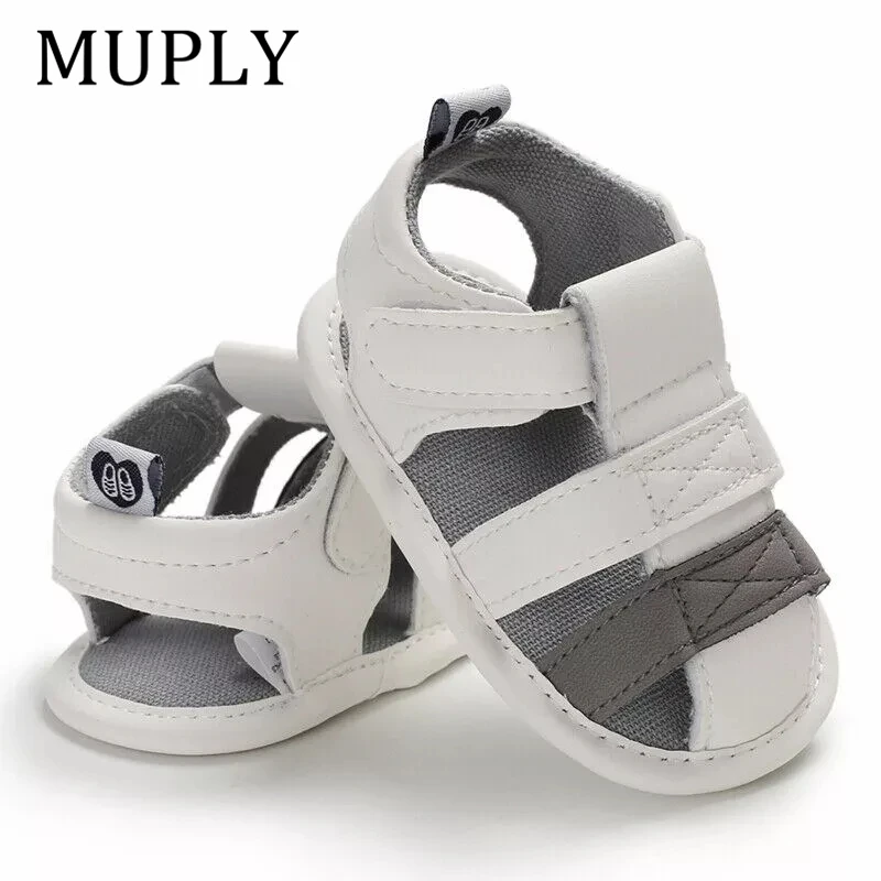 2022 Baby Summer Shoes Newborn Infant Baby Girl Boy Kids Crib Shoes Soft Sole Solid Hook Causal Anti Slip First Walkers 0-18M 1