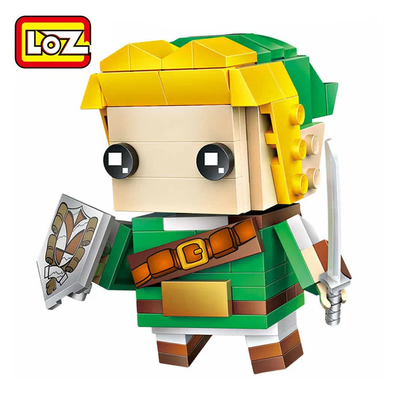 LOZ блоки Игра ссылка строительные блоки Dragon Ball Z Сон Гоку brick Heads рисунок сборка-звезды Ливи» Игрушки 1424 - Цвет: 1424 no box