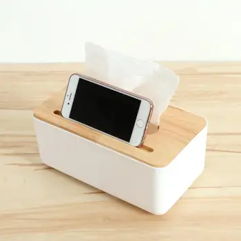 

Modern Tissue Box Wooden Cover Paper with Oak Home Car Napkins Holder Case Home Organizer Decoration Tools
