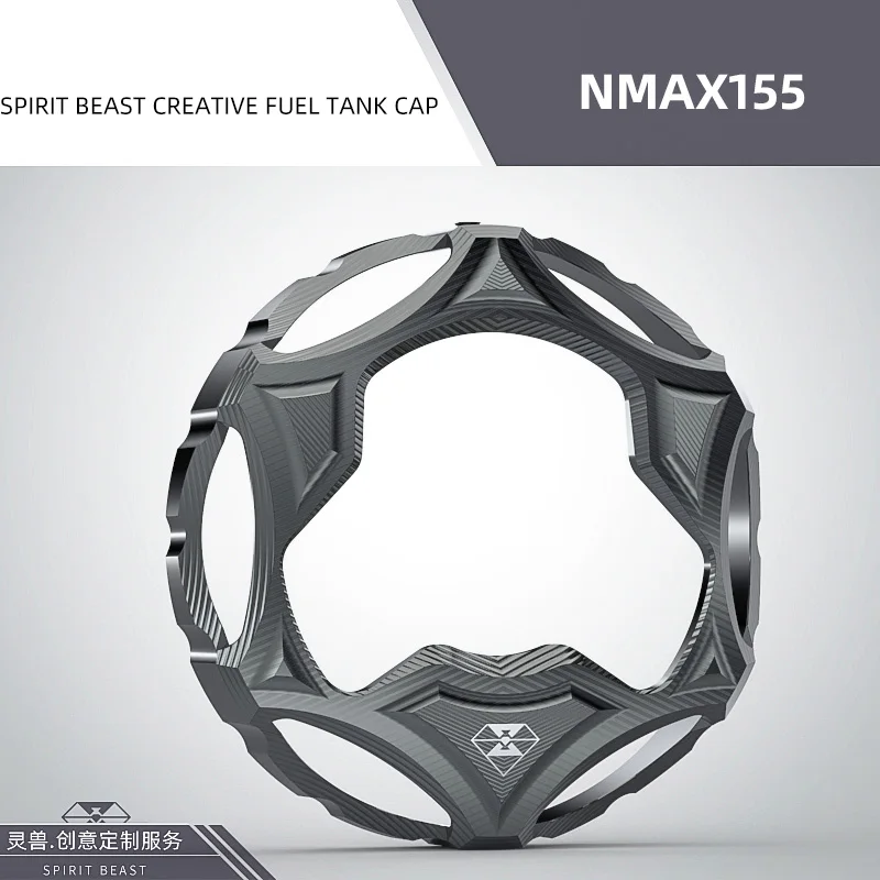 SPIRIT BEAST алюминиевый сплав мотоцикла масляный топливный бак Крышка для Yamaha NMAX155 NMAX 155 - Цвет: Titanium
