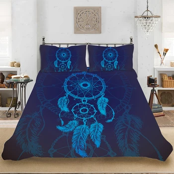

3D HD Print Comforter Dark Dreamcatcher Bedding set Bedclothes Include Duvet Cover Pillowcase Print Home Textile Bed Linens