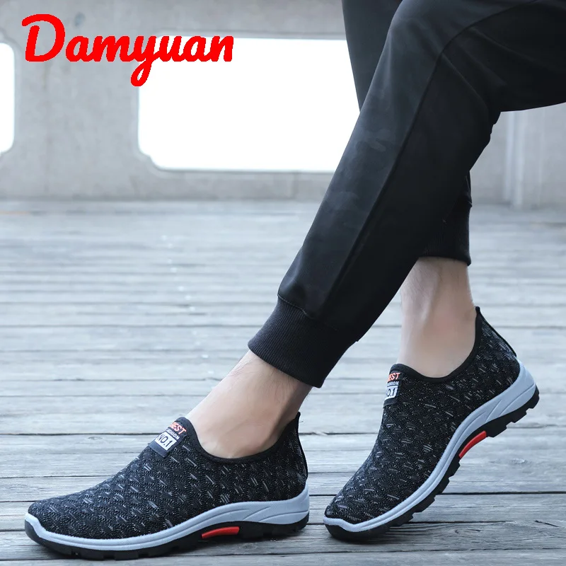 Damyuan/Новинка; Лидер продаж; модные удобные и легко гнущиеся мужские кроссовки; дышащие Нескользящие кроссовки для отдыха