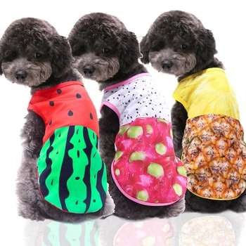 

Watermelon Dog Shirt Cheap Dog Clothes For Small Dogs Summer Chihuahua Tshirt Cute Puppy Vest Yorkshire Terrier Pet Clothes