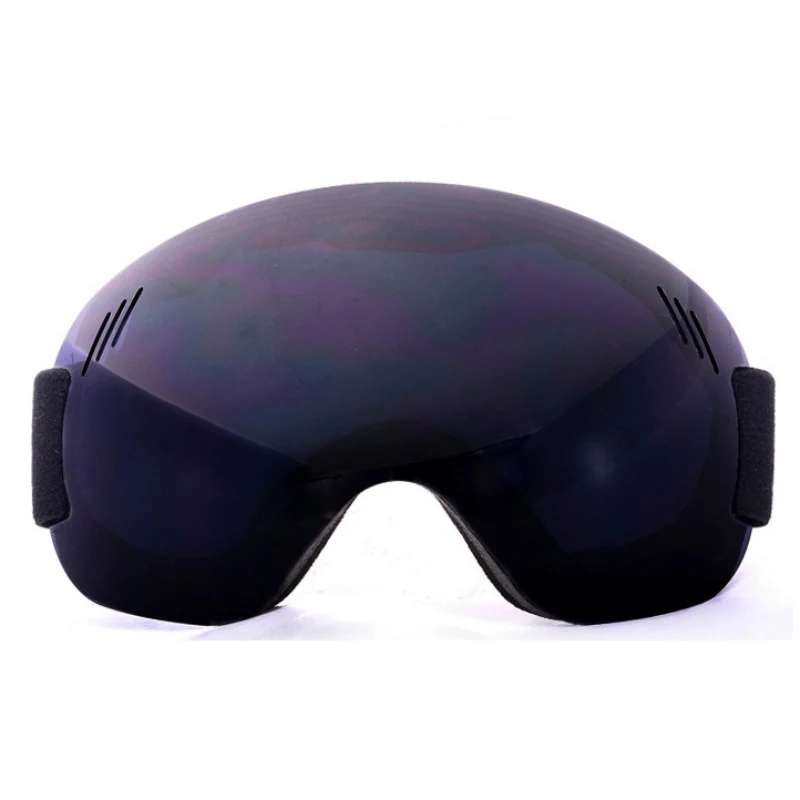 Уличные лыжные очки для катания на лыжах, сноуборде, мужские и женские противотуманные очки с защитой от ультрафиолета, сферические линзы, безрамные снежные велосипедные очки - Цвет: B