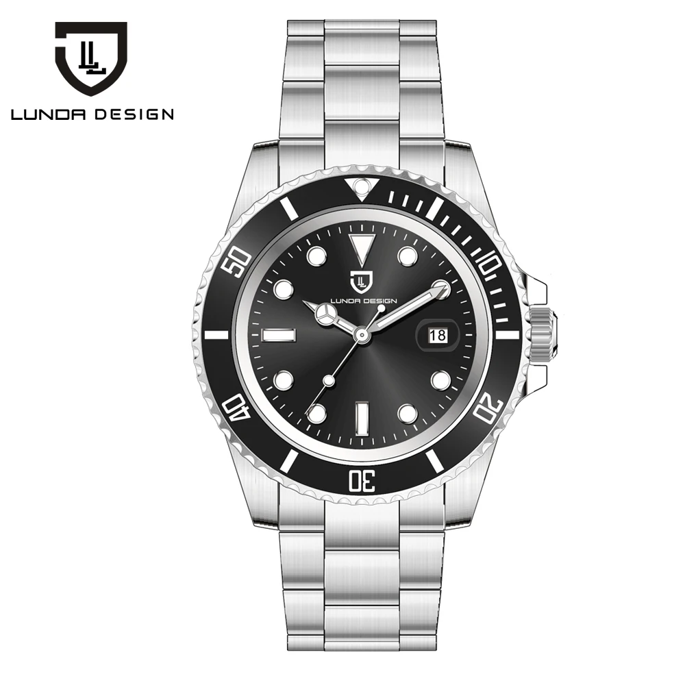 

Men's automatic mechanical watch Noob 1:1 V11 3135 116601LN, black ceramic bezel, movement super clone luminous 904L steel