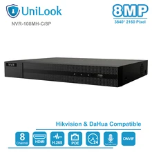 Hikvision OEM Hilook 4K HK Series 8 CHN POE NVR ONVIF Compliant Support Up To 6TB HDD USB Backup NVR108MH-P8