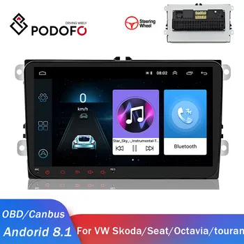 

Podofo 2 din Android Car radio 2 DIN Car Multimedia Player GPS autoradio For Volkswagen Skoda Seat Octavia golf touran passat
