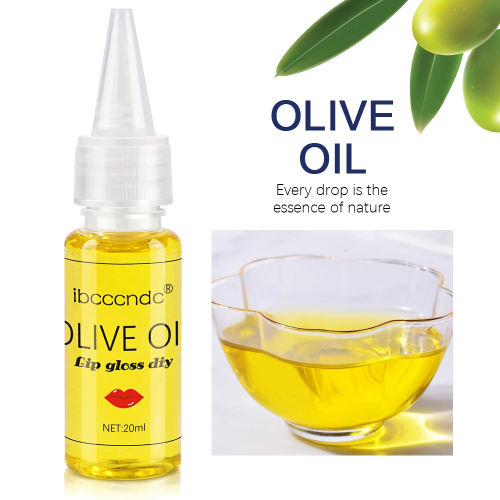 

20ml Natural Olive Essence Oil Lip Care Safe Handmade Cosmetics Food Grade DIY Lip Gloss Lip Glaze Olive Oil Makeup Base Oil