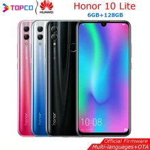 Honor 10 Lite мобильный телефон Восьмиядерный 6,21 ''3400 mAh аккумулятор смартфон 24MP фронтальная камера многоязычный отпечаток пальца NFC