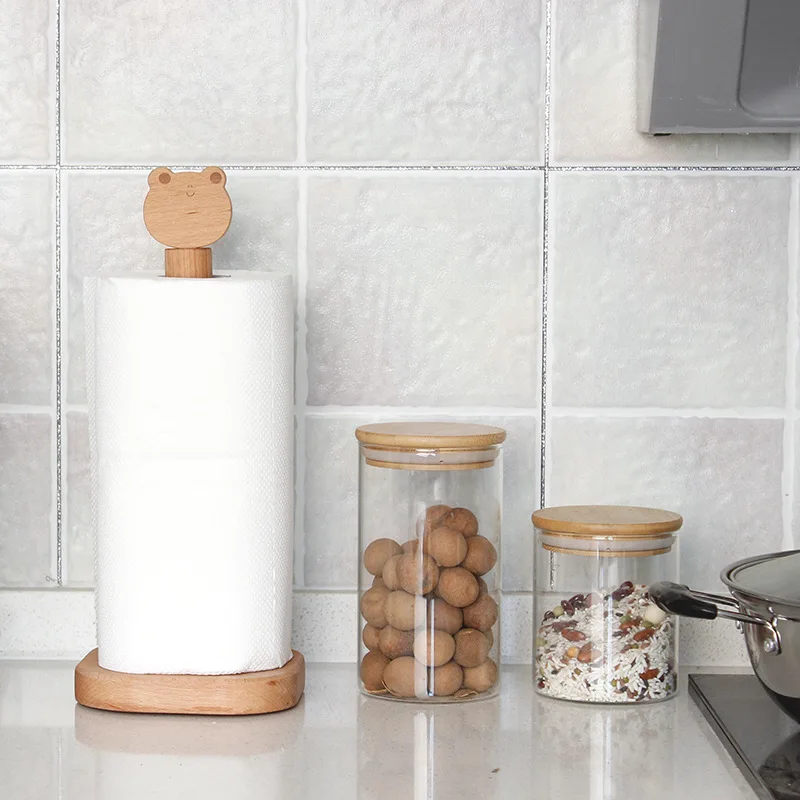 Square Home Tissue Roll Holder , Tableware Frog, Panda, Cat, Bird Type Tissue Holder , Roll Paper Racks Kitchen Napkins Holders 2
