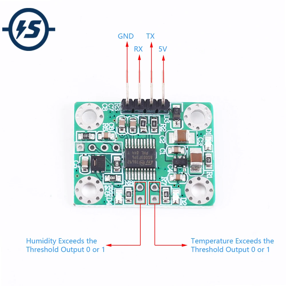 Для модуля датчика температуры и влажности Arduino SHT20 UART AT устанавливаемый