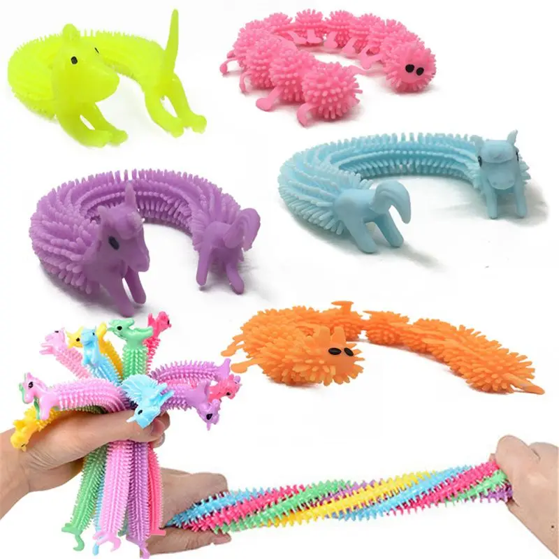 

3pcs Worm Noodle Stretch String TPR Rope Anti Stress Toys String Fidget Autism