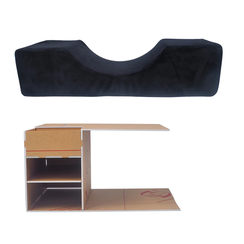 pillow and shelf-2 Профессиональная подушка для наращивания ресниц Мягкая привитая подушка для ресниц полка для Макияжа Салон красоты использование подголовник поддержка шеи - Цвет: pillow and shelf-2