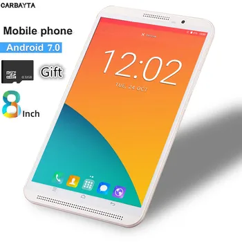 

Gift 32GB HC TF Card Phablet Tablets 8 inch Mobile Phone Call Tablet Pc 4G Android 7.0 3G 4G LTE Dual SIM WiFi Bluetooth GPS
