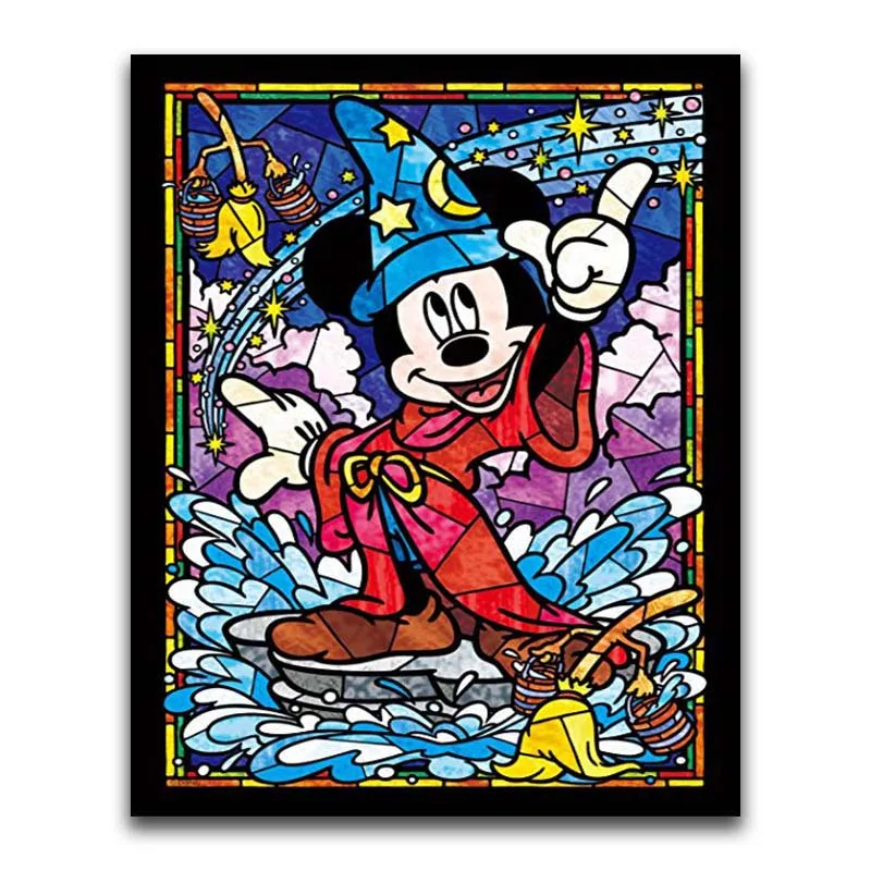 

Full drilling Diamond painting Cartoon character DIY Diamond embroidery Cross stitch Animal Mickey Children's holiday gift