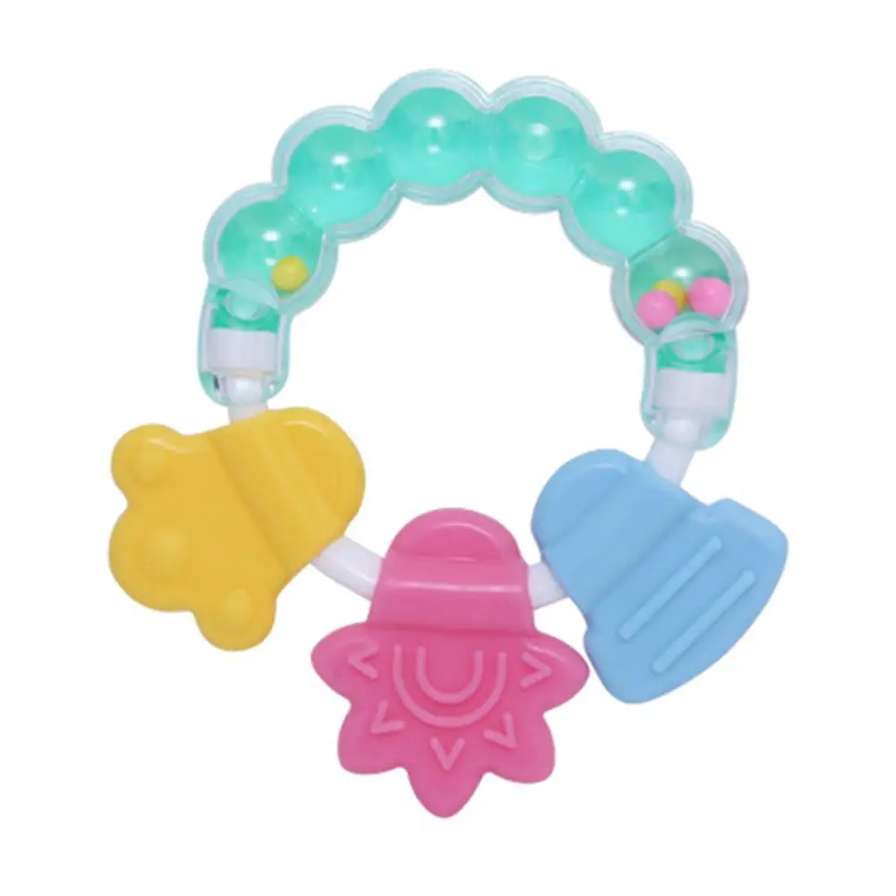 GloryStar Baby Toy Cute Rattle Silicone Teeth Gum 5