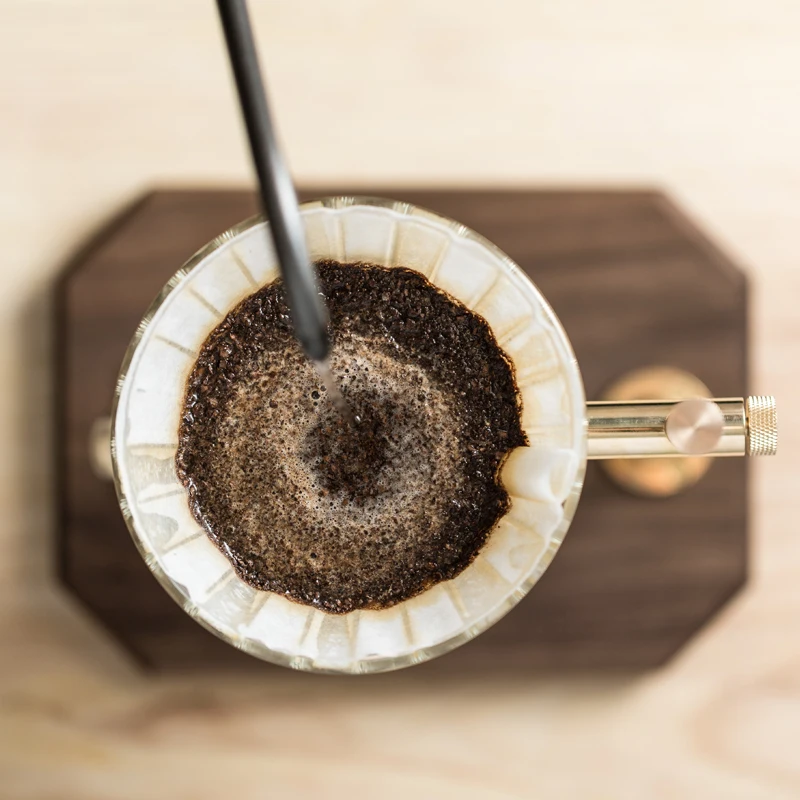 US $77.44 Cafede Kona Hand Brewed Coffee Sets Pour Over Coffee Maker Long Spout Kettle Hand Dripper Dripper Stand Server Filter Paper