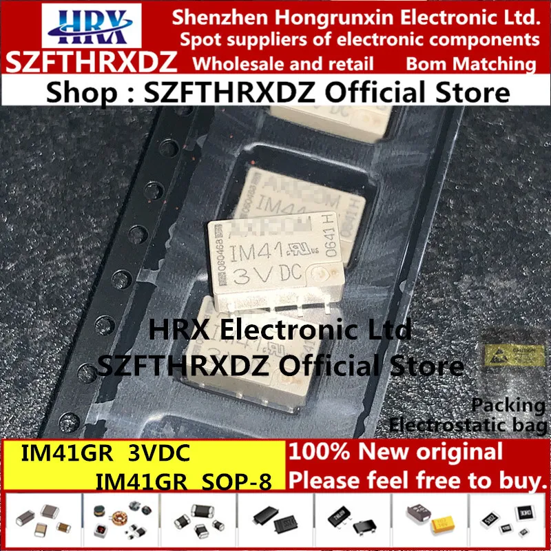 IM41GR 5-1462037-4 3VDC лапками углублением SOP-8 IM41 3VDC SOP8 IM41-3VDC PCB IM41GR = IM реле 100 мВт 3V BIS 1000 шт./катушка(50 шт