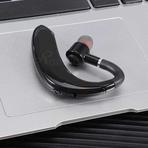black 1 Roreta 3D стерео беспроводные Bluetooth наушники ушные крючки бизнес гарнитура с микрофоном громкой связи вызова наушники для Android IOS - Цвет: black 1