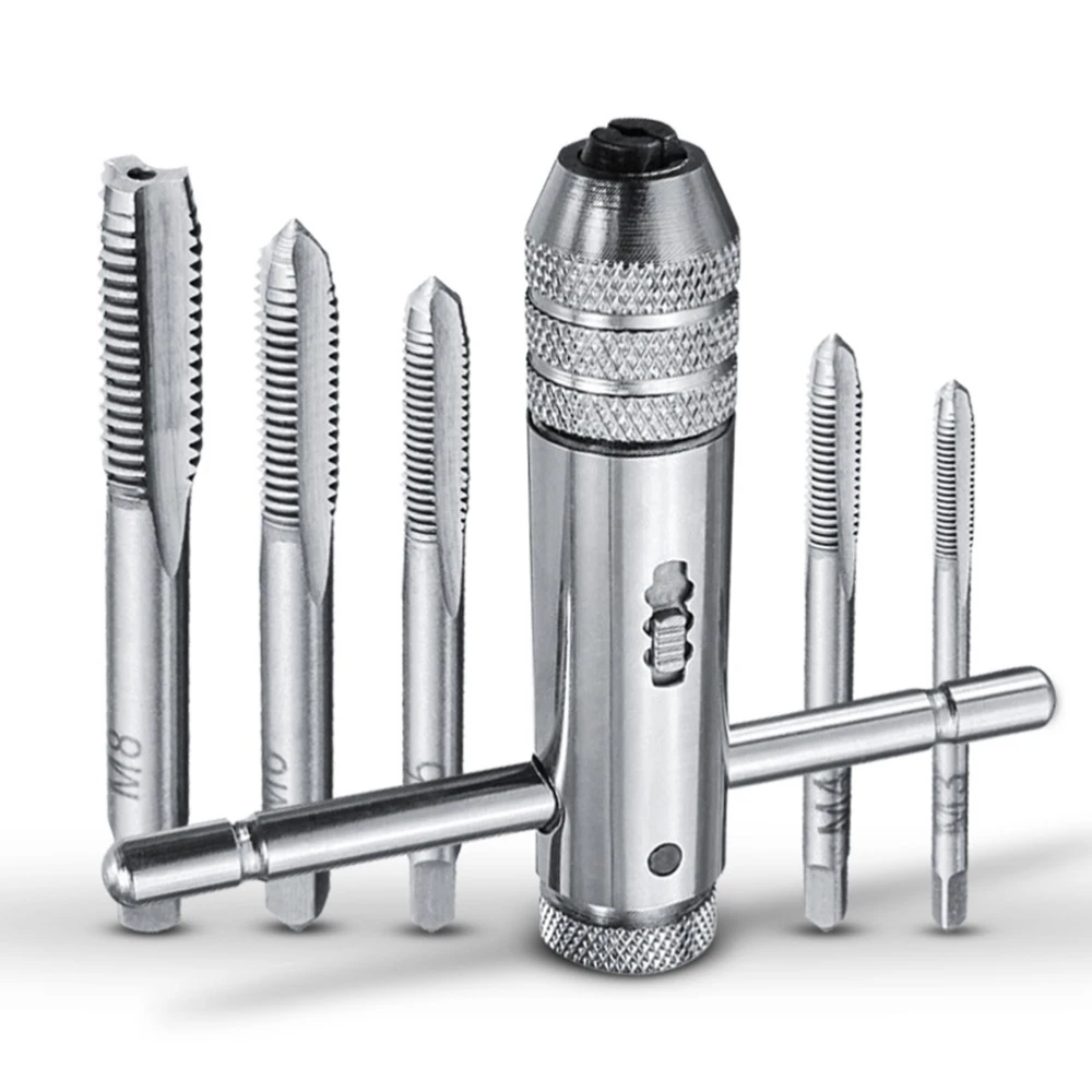 1set Adjustable M3 M8 T Handle Ratchet Tap Wrench Machinist Tool Reversion With 1pcs Screw Tap Tap Die Aliexpress 1set Adjustable M3 M8 T Handle Ratchet Tap Wrench Machinist Tool Reversion With 1pcs Screw Tap Tap Die Aliexpress